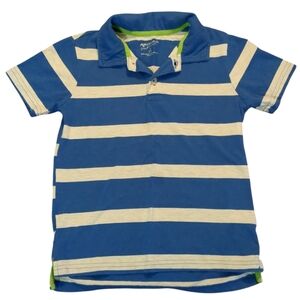 🍁2/$7🍁ARIZONA JEANS Blue and Grey Striped Short Sleeve Polo